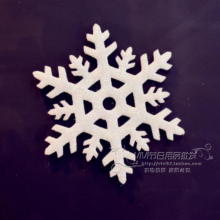 Christmas Decorations Christmas Pendant Accessories Foam Solid Snowflake Foam Snowflake Size 5 Pieces Fit