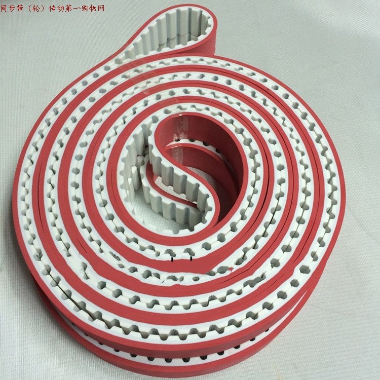 Glass edger belt plus red rubber belt T10 AT10 AT20 XL L H 5M 8M synchronous belt