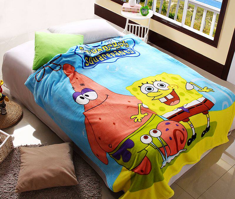 Luoyaxuan Flannel Thickened Blanket Cartoon Children's Blanket Air Conditioning Blanket for Students