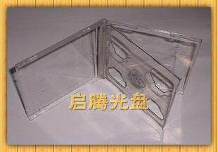 80g transparent PS double-disc CD case, double-disc CD case (14pcs), transparent case, DVD case