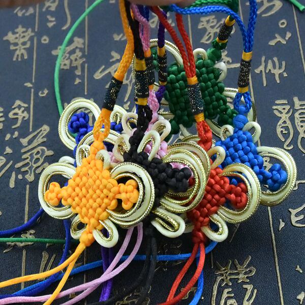 Boutique Variety of Small Knot Gold Silk Knot Golden Edge Line Bows Lucky Ball Good Quality Small Chinese Knot