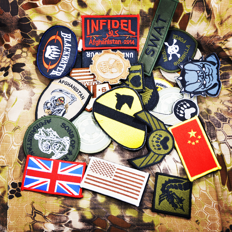 Military Fans Outdoor Embroidery Arm Badge Magic Sticker Medal Shoulder badge Shoulder Badge Individuality bag Badge 5