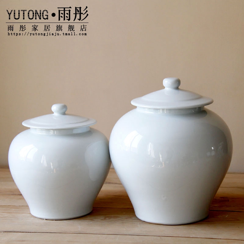 Opens to booking a soft outfit domestic act the role ofing single type of jingdezhen ceramics glaze white contracted and I adornment is placed ceramic pot