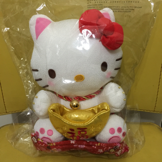 Spot Hello kitty Hong Kong Genuine Cute Tricks of the Cat Dollar Treasure Modeling Plush Paparazzi