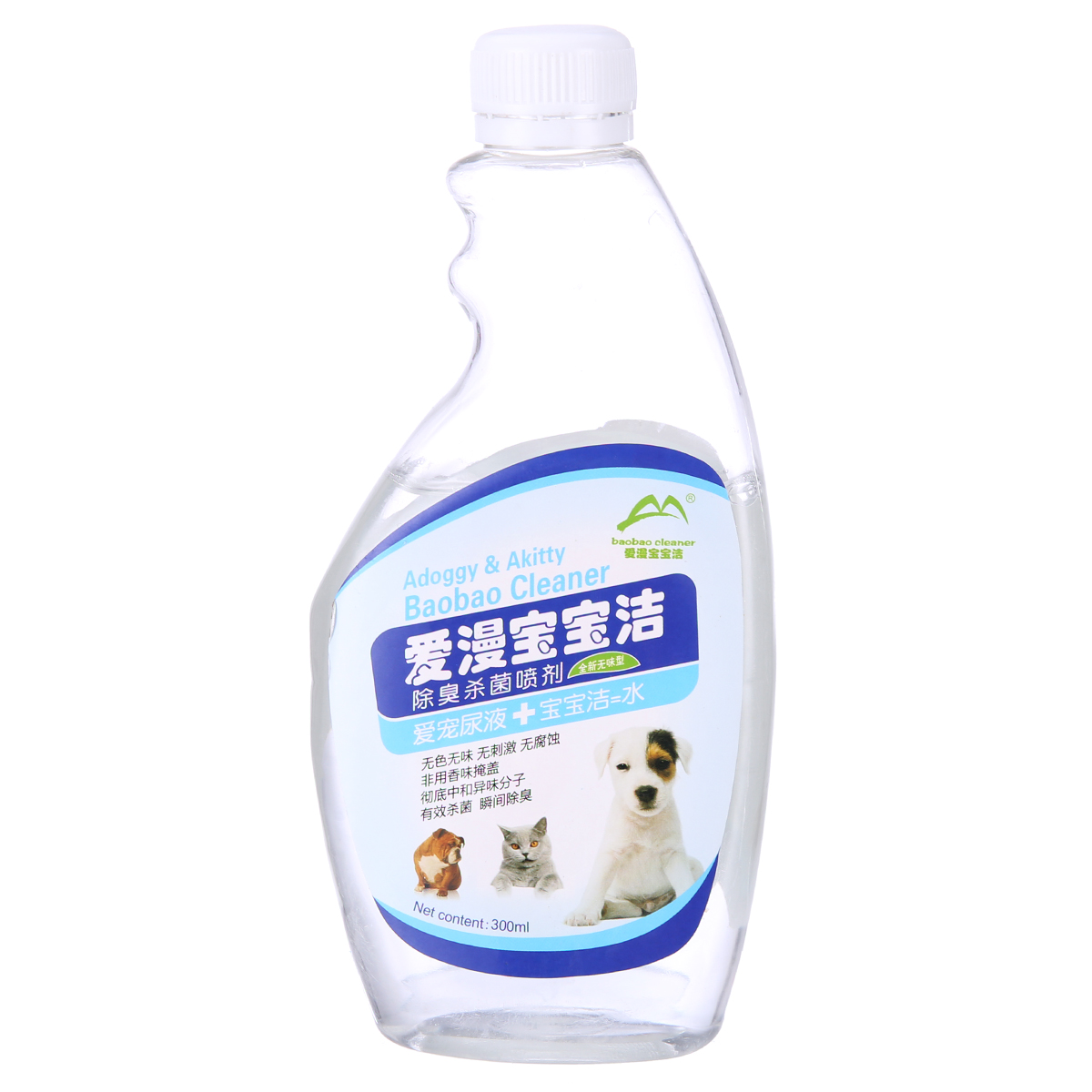 波奇网 宠物狗清洁剂爱漫宝宝洁除臭杀菌喷剂300ml狗狗便后除臭剂