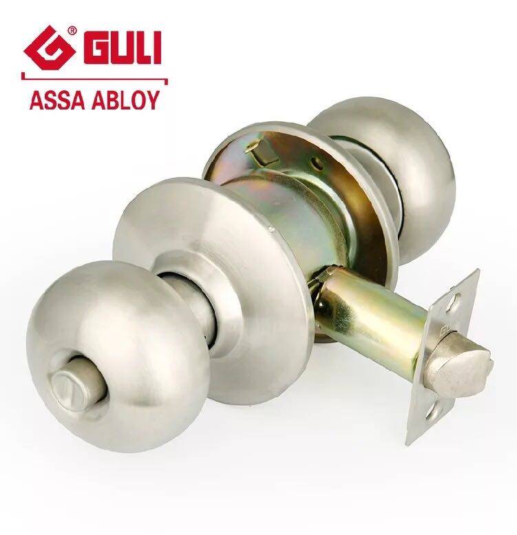 GULI solid force 5791 ball lock door lock indoor bathroom ball lock spherical round door lock stainless steel pure copper lock core