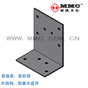 L-shaped angle code connector large angle iron wood structure special hardware and metal fittings BC-3161020 Xiamen Gujie