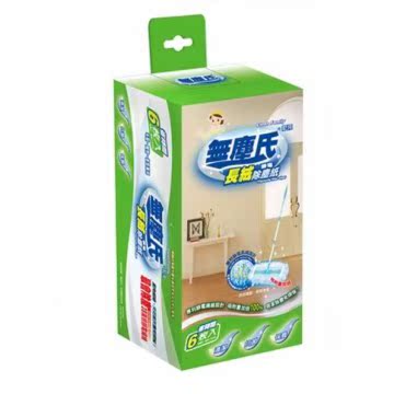 无尘氏 长绒静电拖把布 2盒6入