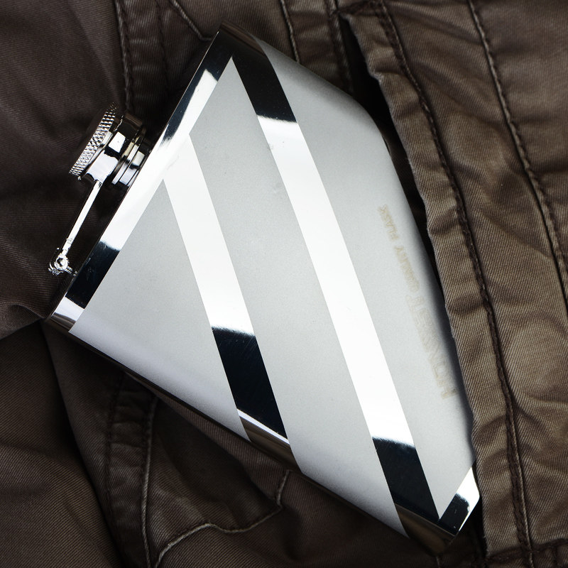 Bacheng Wine Kettle travels outdoors portable 304 stainless steel pot 8 ounce Russian wine bottle