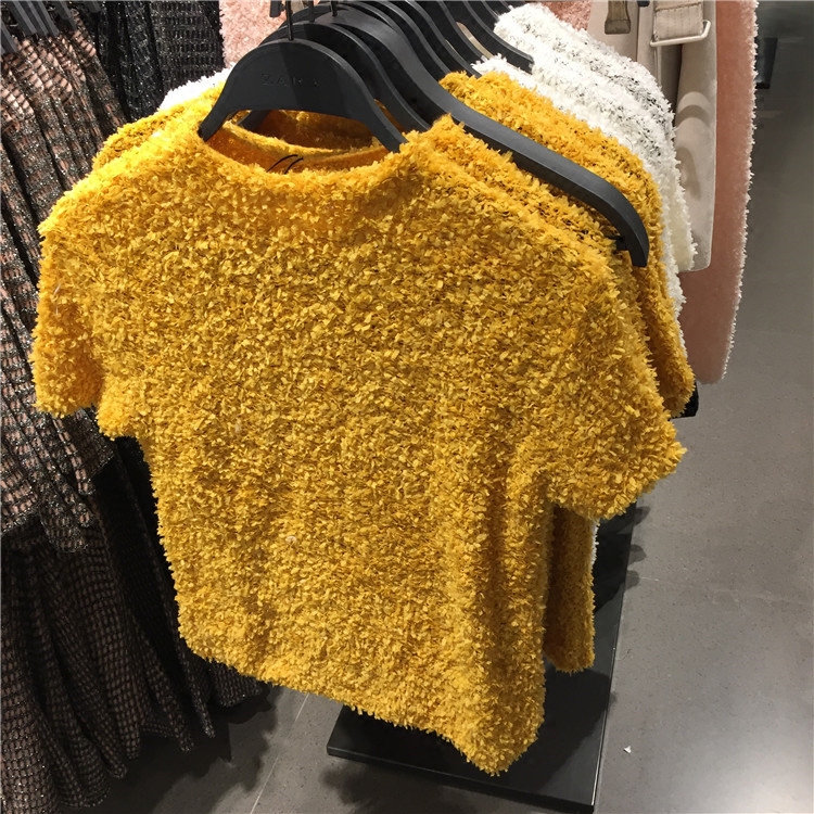 Autumn Slim-Fit Solid Color Short-Sleeved Half-Turtleneck Knit Sweater for Women Autumn Slim-Fit Solid Color Short-Sleeved Half-Turtleneck Knit Sweater for Women