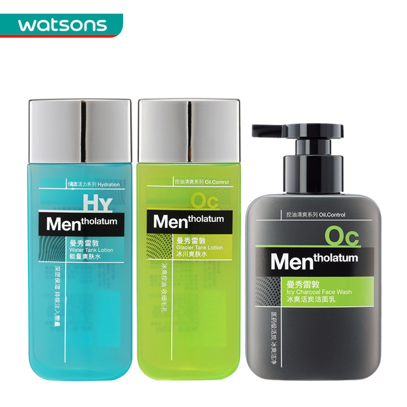 【屈臣氏】组合价 曼秀雷敦洁面乳150ml+爽肤水120ml+爽肤水120ml