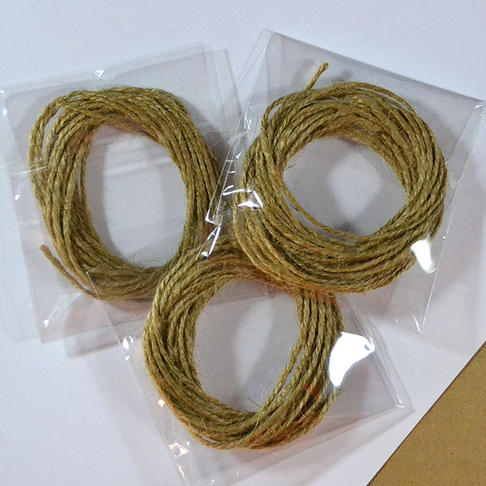 Foreign trade Original single 3 mm FINE HEMP ROPE DIY ACCESSORIES TRUE COLOR HEMP ROPE 3 m
