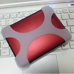 Portable hard disc special silicone cover vest cover protective sleeve X-type shockproof sleeve