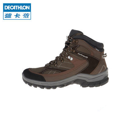 迪卡侬户外男 女 登山鞋春 夏季防滑高帮防水户外鞋徒步鞋QUECHUA