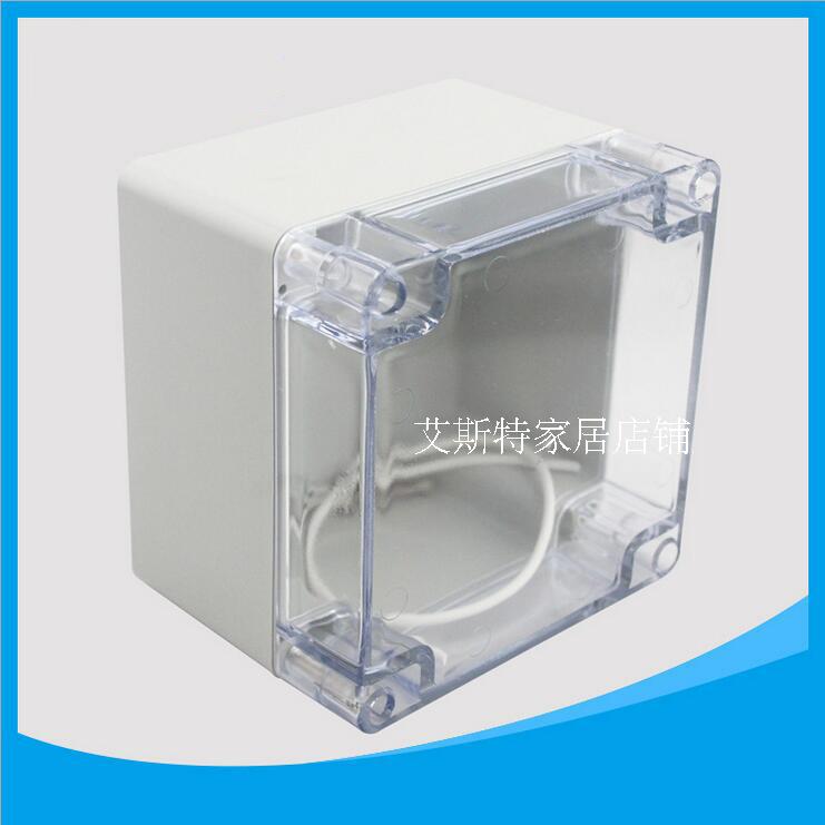 120 * 120 * 90mm cable communication splitting wire box F14-T plastic power box transparent cover IP65 waterproof
