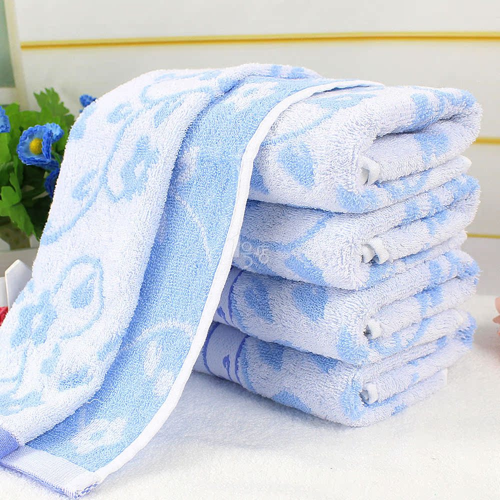 洁丽雅 21s 32s/2提花缎档毛巾6394 80*34 一号店
