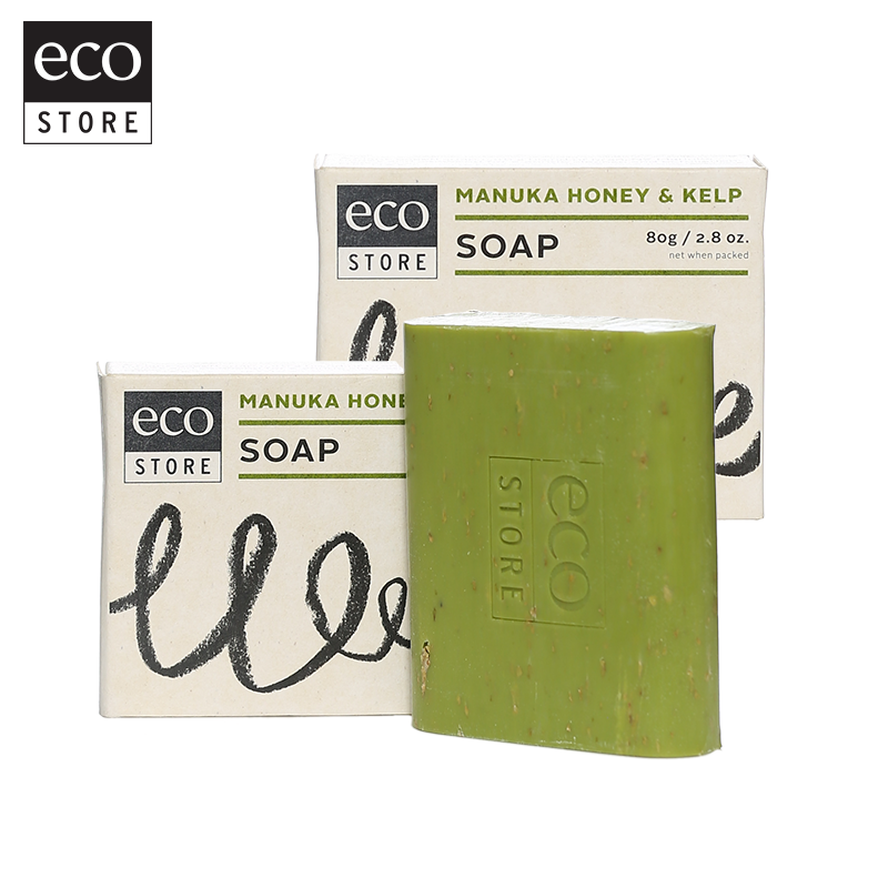 ecostore麦卢卡蜂蜜海藻香皂80g*2 洗澡洗脸洁面皂新西兰进口正品