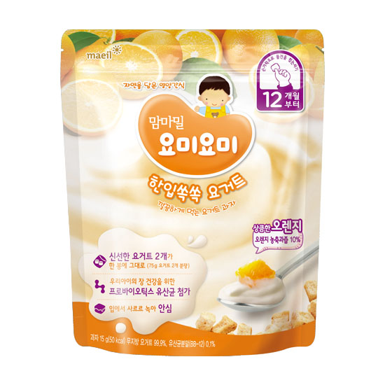 每日乳业妈咪味吖咪吖咪 一口吃一个酸奶溶豆：清爽的橙子15g*1包