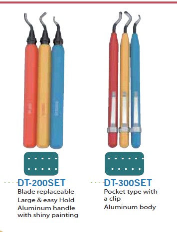 Original Taiwan Hyun wing burr knife trimmer edge scraper deburring tool 3-piece set