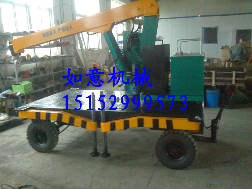 Production of electric hydraulic small crane 1 ton 2 ton counterweight rotating small crane folding small crane