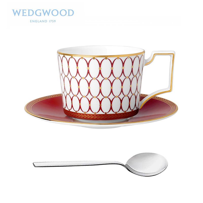 Wedgwood Renaissance powders in 1 cup of disc 1 run (red) ipads China tea/coffee set