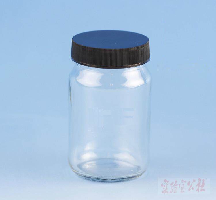 Transparent wide mouth glass bottle thickness sample reagent observation chemical bottle packaging bottle 30 60 100 150ml