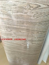 New upper shelf wood grain film cabinet door glass decorative film crystal steel door panel