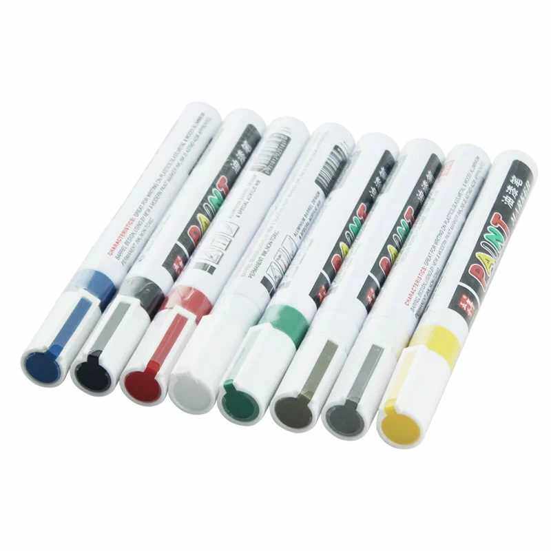 10 packs of five thousand years W-818 paint pen white marker pen oily black blue red gold yellow silver green