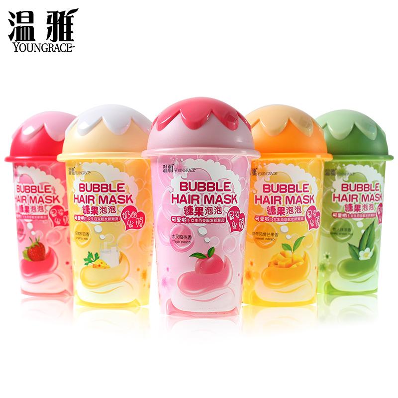 温雅水果味水疗发膜 倒膜膏 免蒸 修复 护发素 毛躁 正烫后修复品