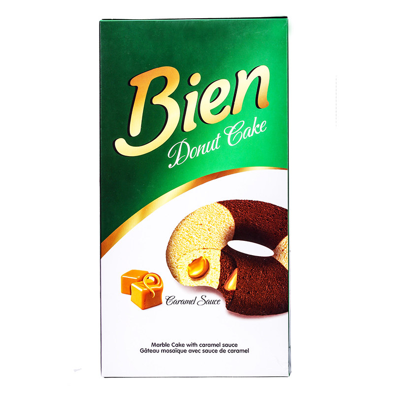 【天猫超市】土耳其进口 simsek焦糖味酱夹心甜甜圈蛋糕300g