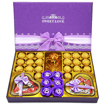 Dev chocolate gift box for girlfriend's heart-shaped creative romantic birthday 520 Valentine's Day Chocolate Gift
