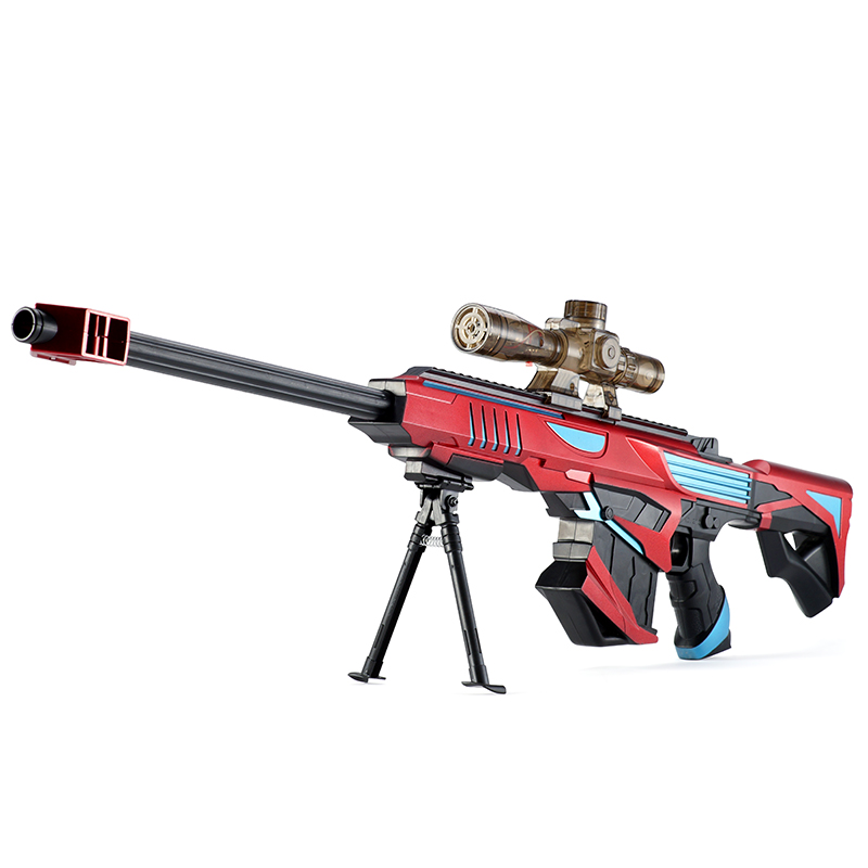 Barrett water gun ak47 electric burst 98k sniper rifle grab awm boy child eating chicken toy gun