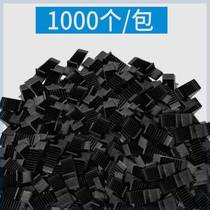 Broken bridge glass pad door and window piece aluminum alloy fixed block plastic clip with glass pad to press the glass block insert