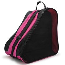 @Roller skates backpack roller skating bag childrens bag bag backpack portable storage three-layer skates pulley