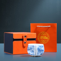Kung Fu Cup Qingming Festival Along the River Single White Porcelain Tea Set Mutton Fat Jade High-end Tea Drinking Master Tea Cup Chinese Style