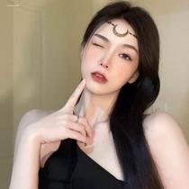 Wind chain Tibetan tassel ethnic exotic forehead hair accessories style headband drop forehead Tibetan earrings womens eyebrow jewelry