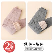 Autumn and winter girls velvet artifact pants for students middle and large children thickened cotton pants to wear under school uniforms to keep warm