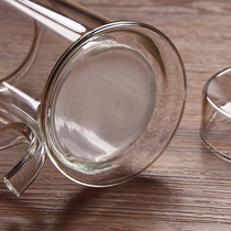 Heat-resistant glass tea set double-layer tea cup flower E tea cup green filter teapot snow chrysanthemum green tea