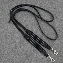 Factory direct sales cowhide side reins equestrian supplies horse reins horse training reins side reins U rope harness training reins
