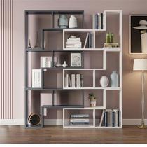 2022 new style bookshelf storage rack home living room simple combination grid R subrack partition bedroom bookcase