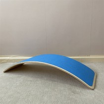 ins style solid wood childrens balance beam indoor seesaw toy bending board early education sensory training device yoga board