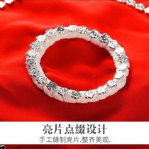 Spot dance handkerchiefs a pair of childrens grade examination special adult Northeastern two-person twist T Yangko dance red handkerchiefs