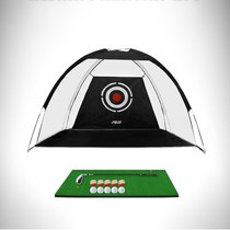 Indoor golf chip practice net swing practice device with pad set 1