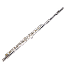 Lyman flute instrument 16 1 special open and closed hole silver-plated C key E learning tune type key student entry 7 professional examination performance
