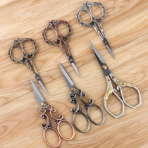 Household retro tassel small scissors cross stitch cloth cutting thread tailor scissors handmade DIY tea scissors large size