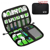 Cable Organizer Storage Bag System Kit Case USB Data Cable E