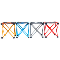 Outdoor ultra-light folding stool fishing stool four-corner square train stool small Mazar space chair small bench folding table