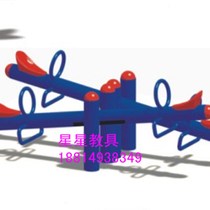 Childrens Seesaw Kindergarten Seesaw Iron Frame Spring Seesaw Outdoor SeesawX Double Seesaw