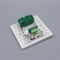 Type 86 two-hole power socket 10A switch red v white audio socket RCA two-hole AV Lotus audio no welding