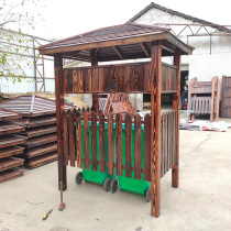 Outdoor anti-corrosion wood garbage room classification pavilion canopy garbage collection station temporary storage point community scenic area trash can customization
